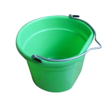 MR8QP-FSB-GRN 8 Quart Green Flat Bucket